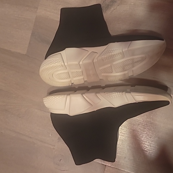 Balenciaga Speed 2.0 Knit Sock Trainer Sneakers Size 8 Black & White - Picture 5 of 9